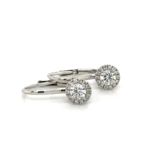 0.38carat Diamond Huggie Drop Earrings