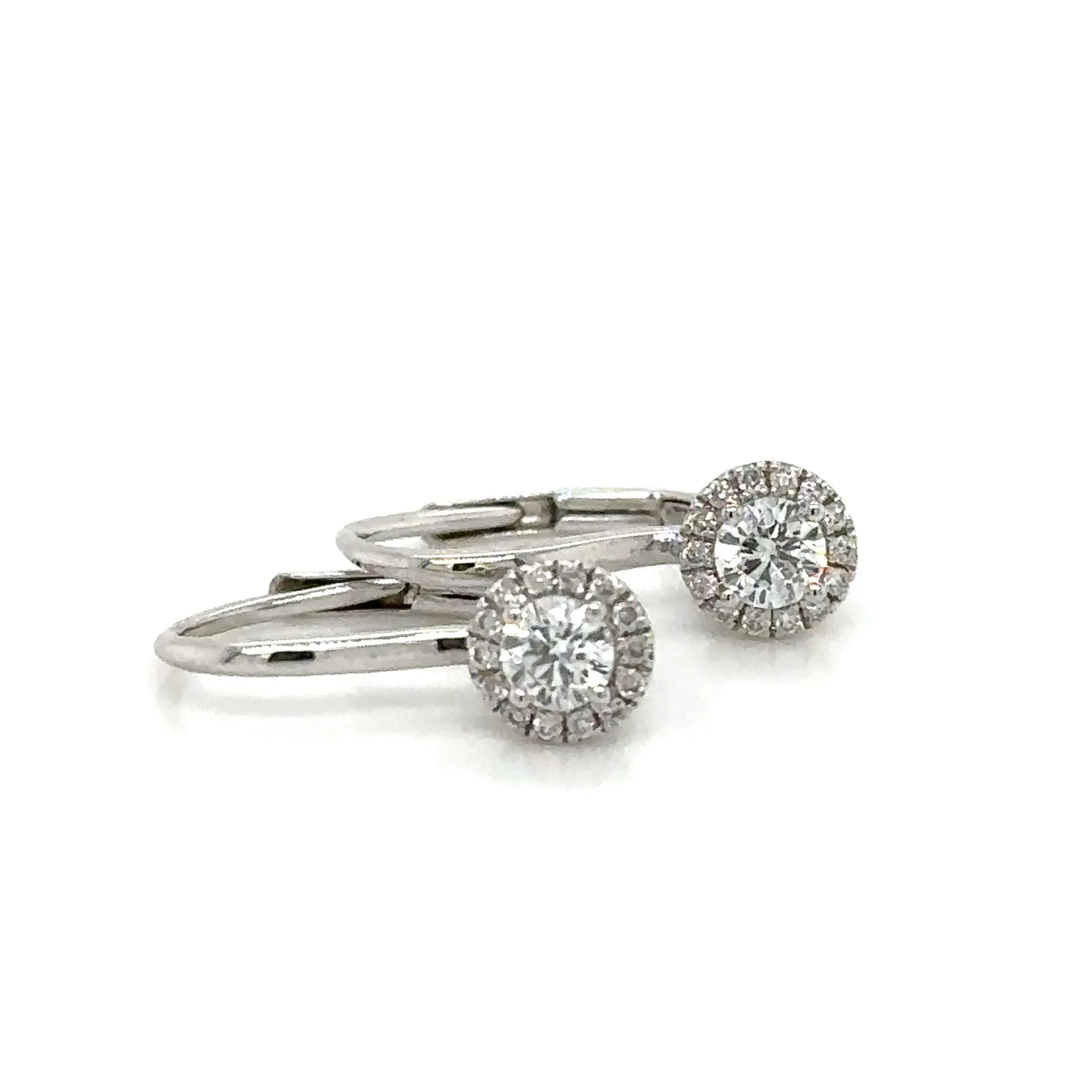 0.38carat Diamond Huggie Drop Earrings