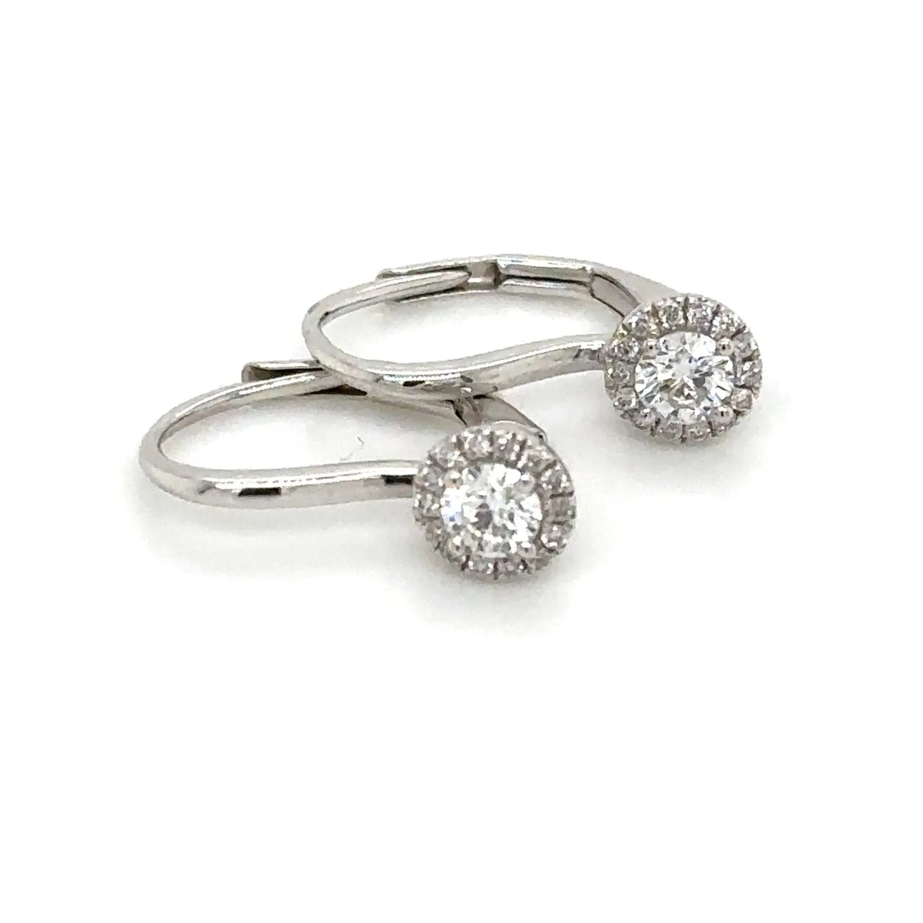 0.38carat Diamond Huggie Drop Earrings