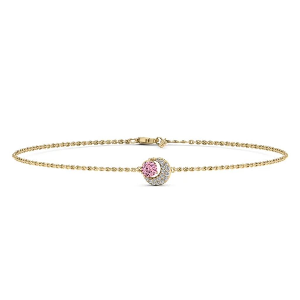 0.66 d.e.w cts Luna Moissanite Bracelet