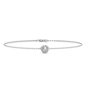 0.66 d.e.w cts Luna Moissanite Bracelet