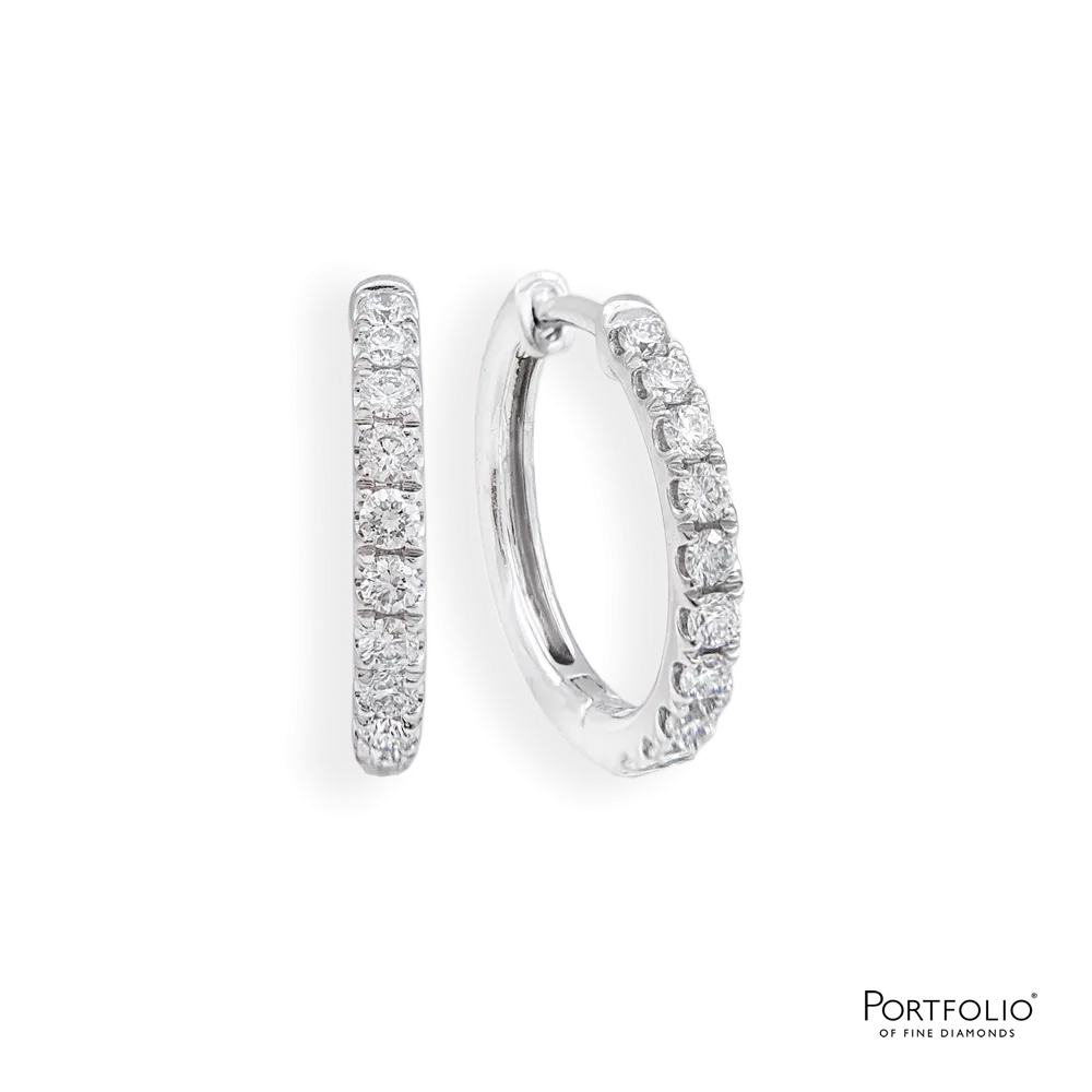 0.72ct Diamond Platinum Earrings
