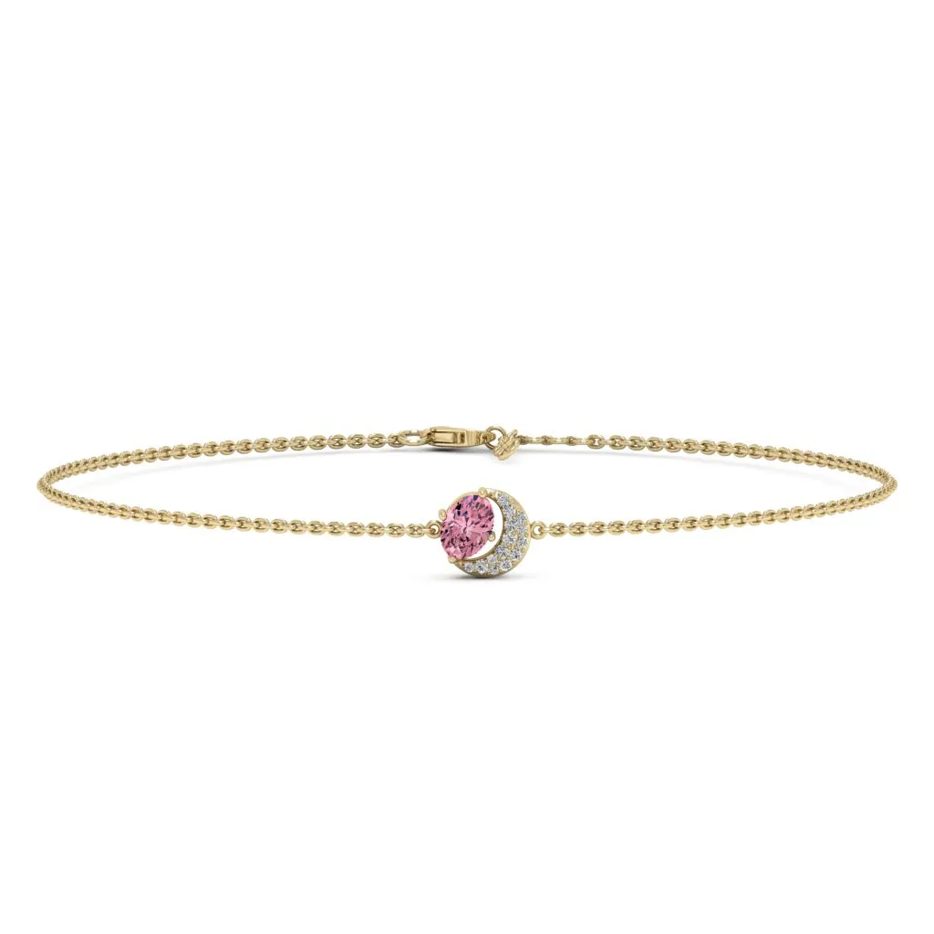 1.01 d.e.w cts Luna Moissanite Bracelet