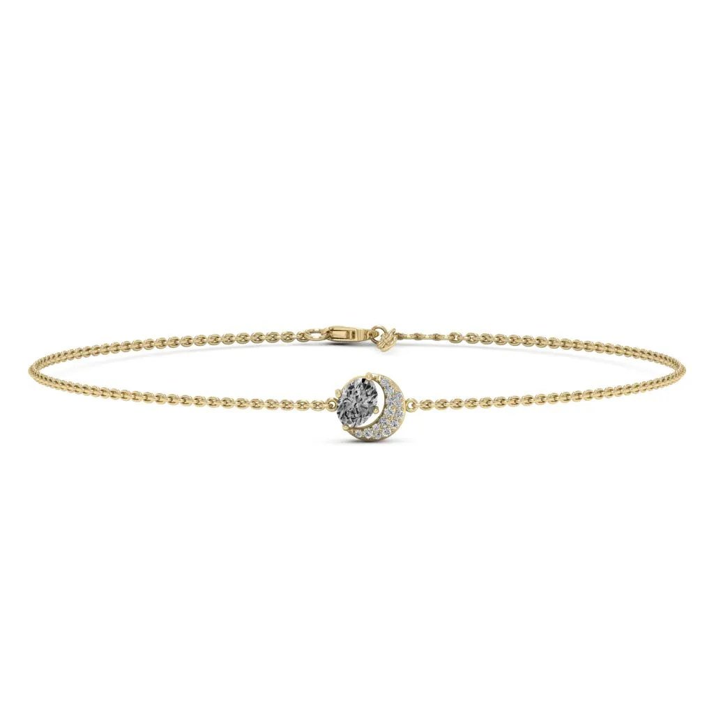 1.01 d.e.w cts Luna Moissanite Bracelet