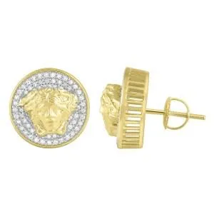 10K .50CT-Diamond Versace Earrings