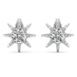 1.12 d.e.w cts Astrid Moissanite Stud Earrings