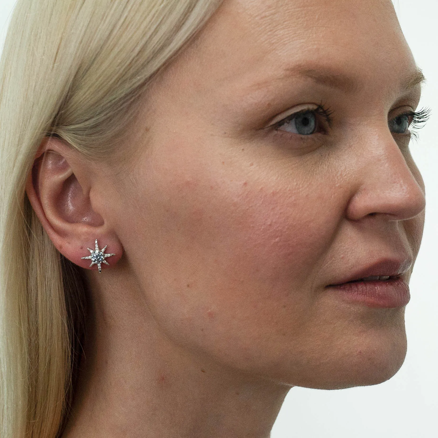 1.12 d.e.w cts Astrid Moissanite Stud Earrings