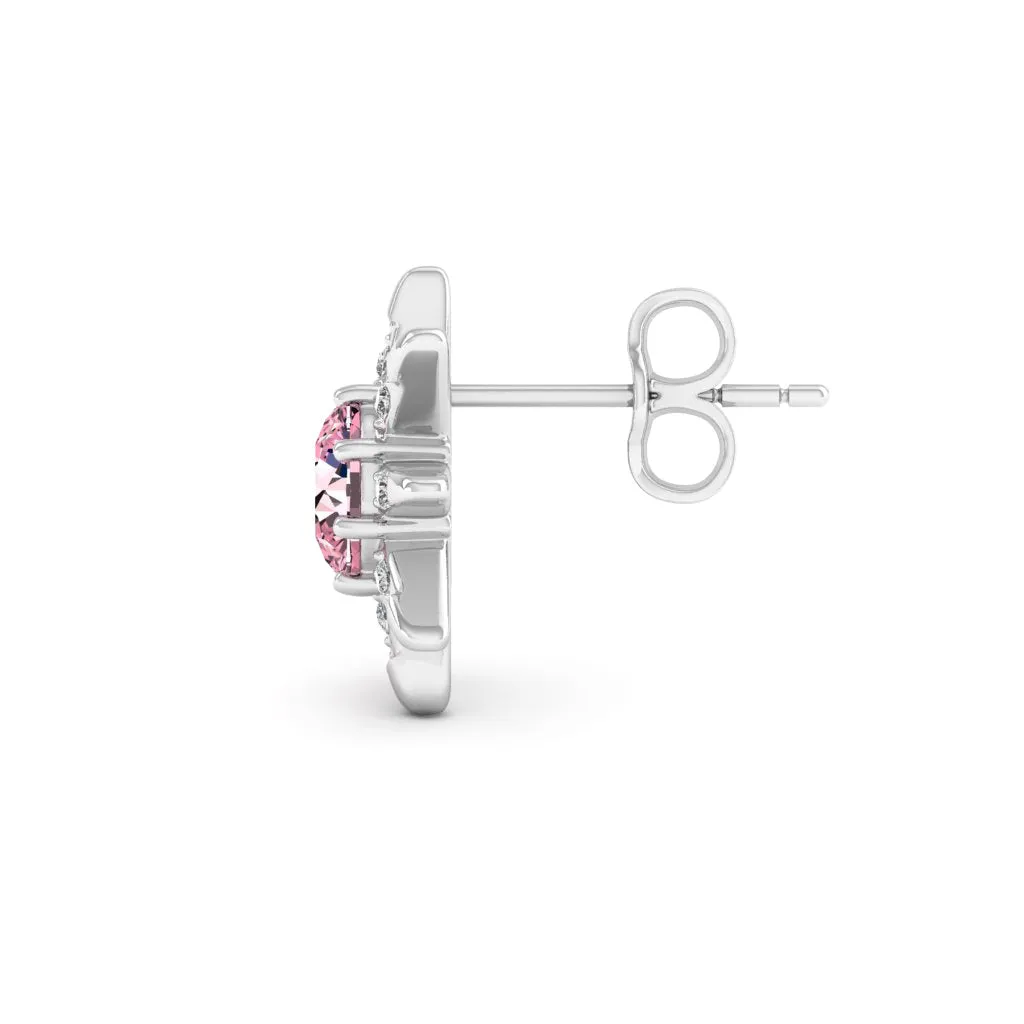 1.12 d.e.w cts Astrid Moissanite Stud Earrings