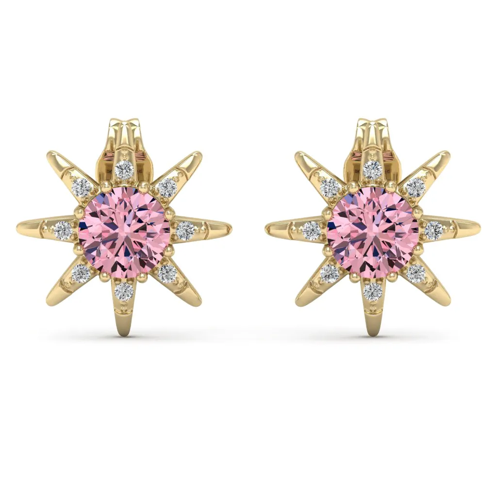 1.12 d.e.w cts Astrid Moissanite Stud Earrings