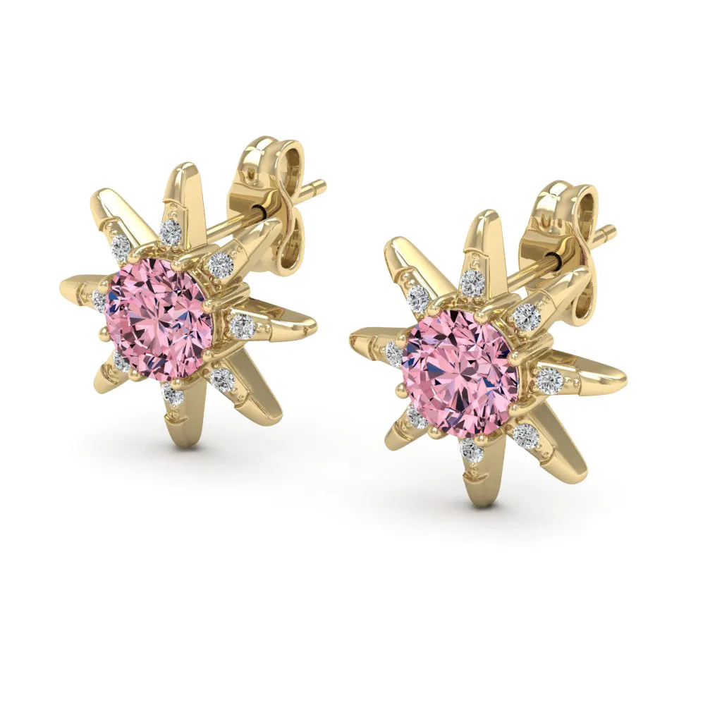 1.12 d.e.w cts Astrid Moissanite Stud Earrings