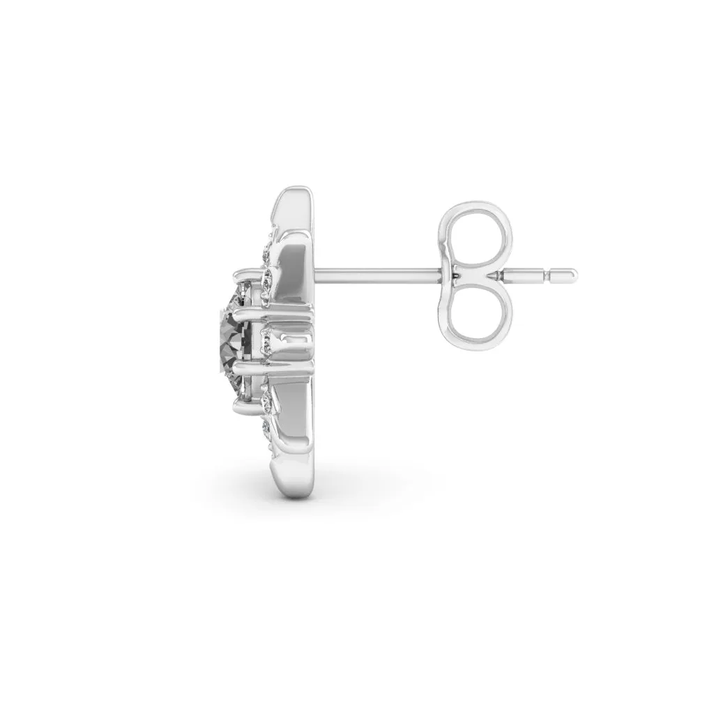 1.12 d.e.w cts Astrid Moissanite Stud Earrings