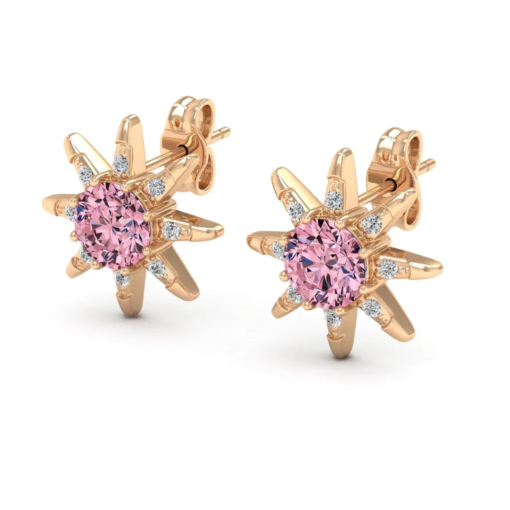 1.12 d.e.w cts Astrid Moissanite Stud Earrings