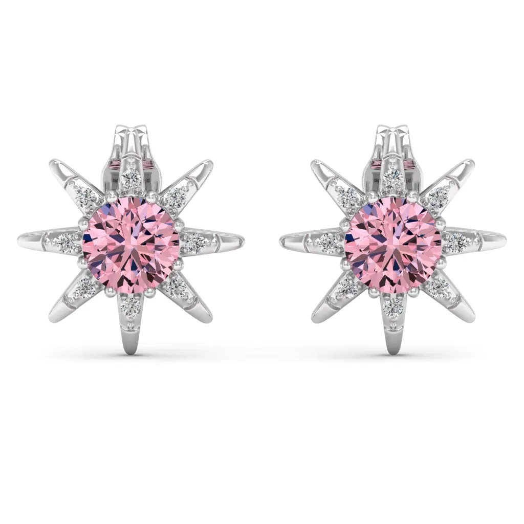 1.12 d.e.w cts Astrid Moissanite Stud Earrings