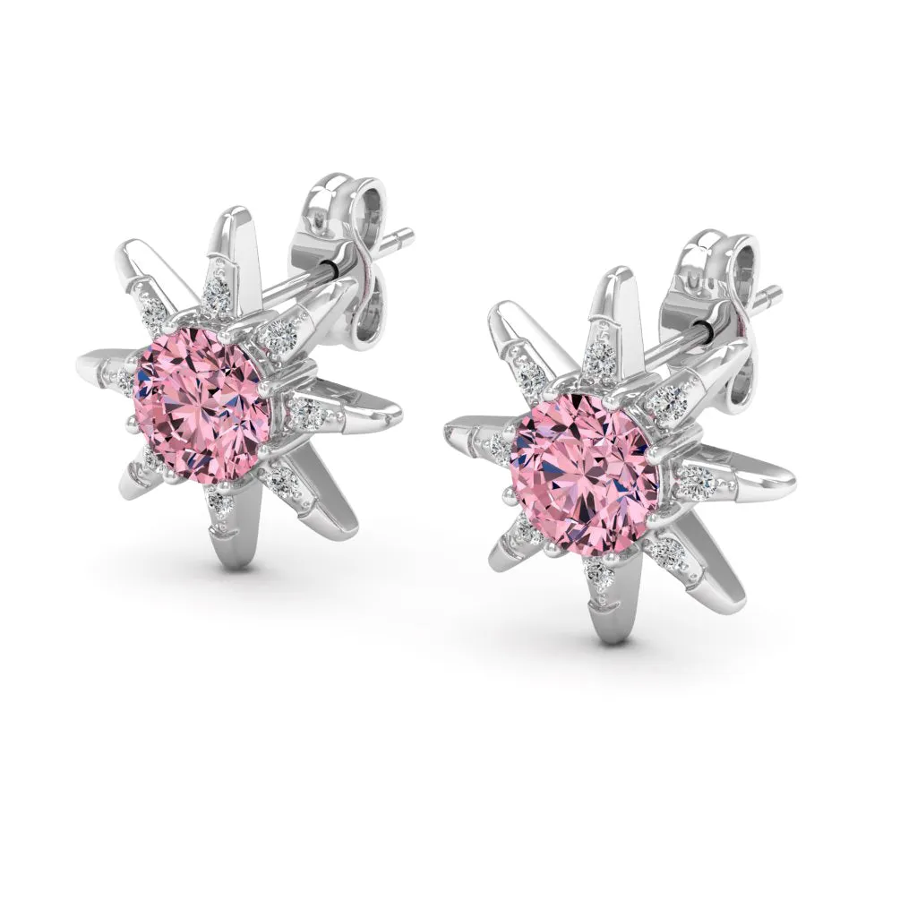 1.12 d.e.w cts Astrid Moissanite Stud Earrings