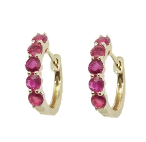 13mm Ruby Earrings CE223-6Y