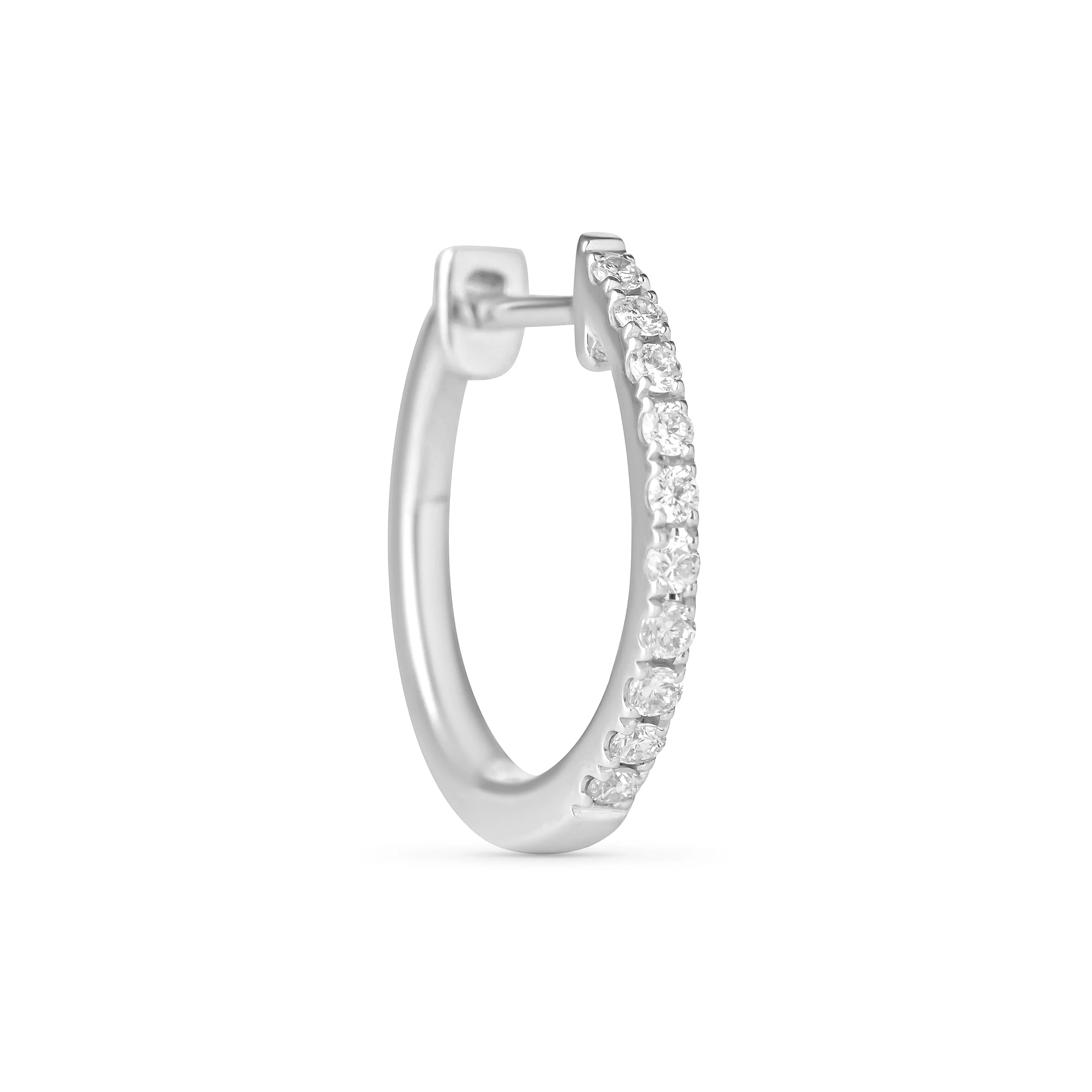14 mm Diamond Huggies