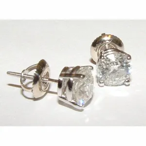 1.40 Carats Natural Earth Mined Diamond Studs Earrings New Gorgeous