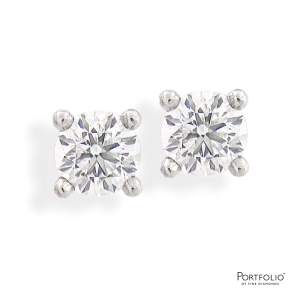 1.40ct G SI1 Diamond Platinum Earrings