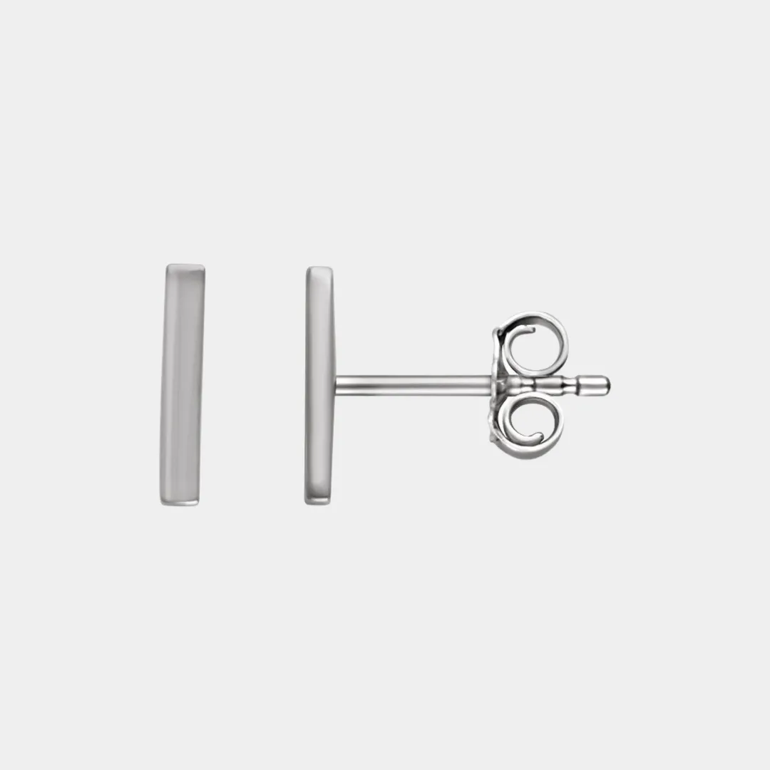 14K Bar Studs