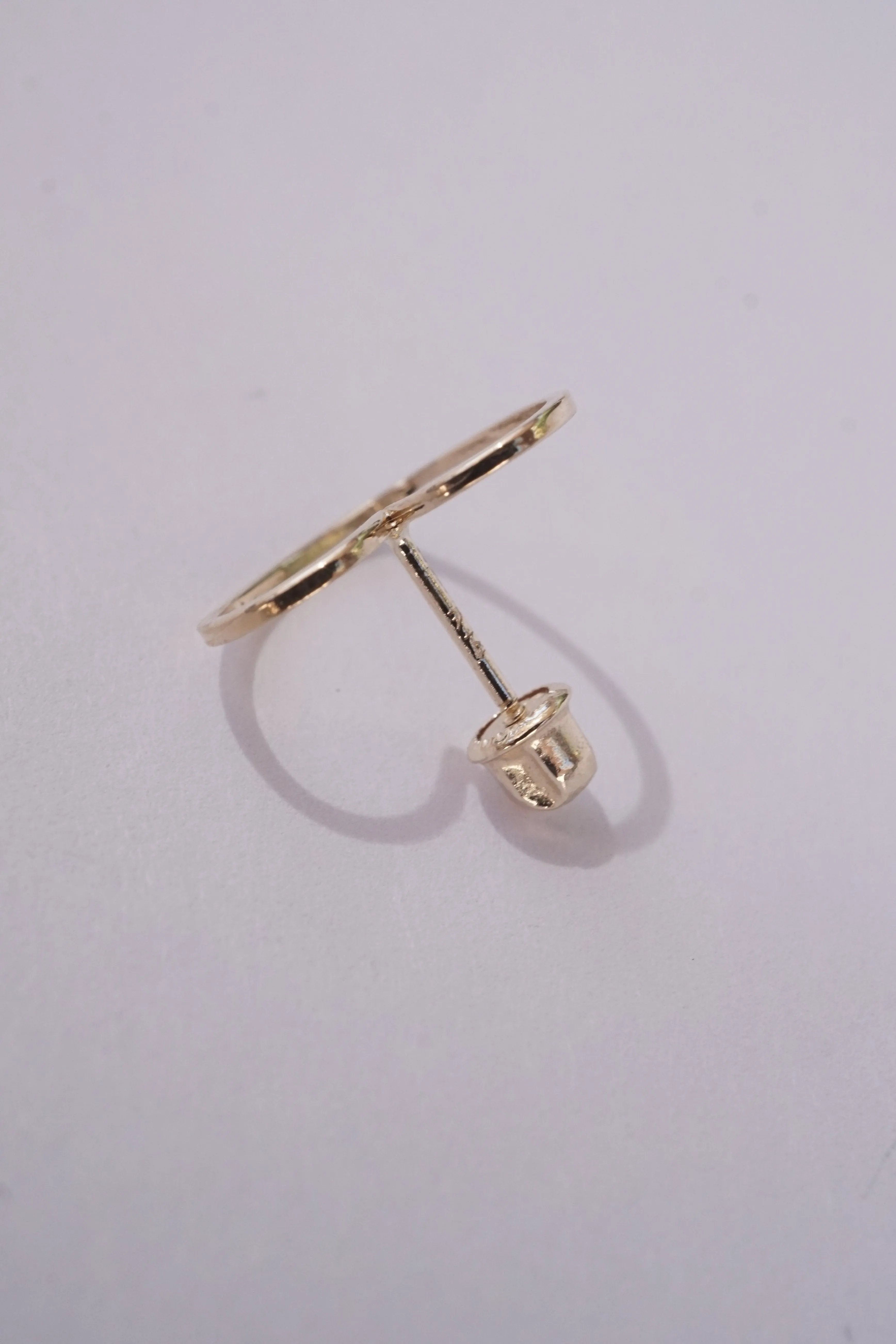 14k Gold Open Studs