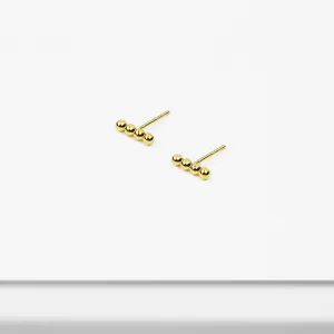 14k Solid Gold Ball Stick Stud Earring