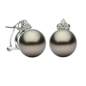 14KW_Tah Earrings 6D-0.30ct 11-12mm 1.9G