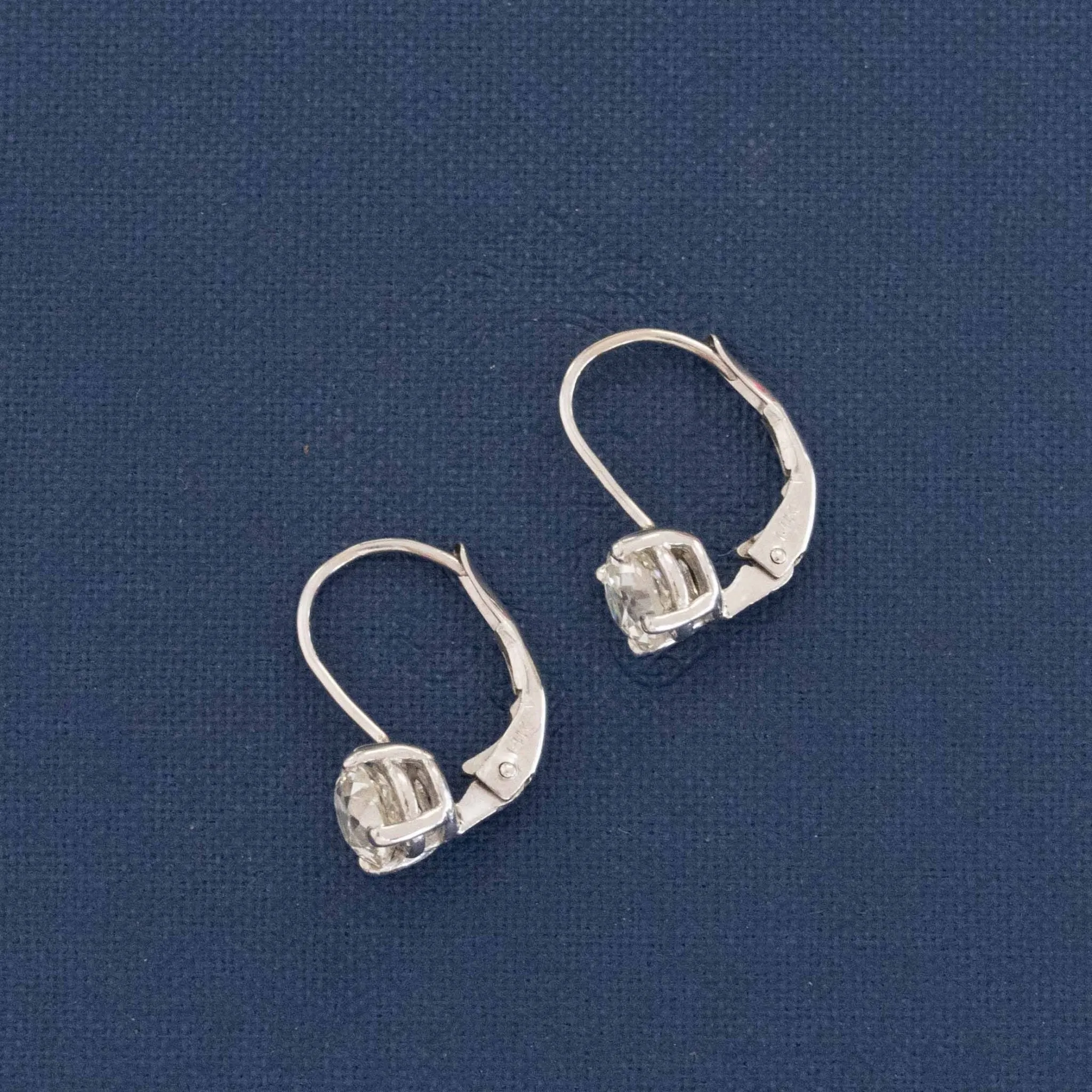 1.51ctw Old European Cut Diamond Earrings