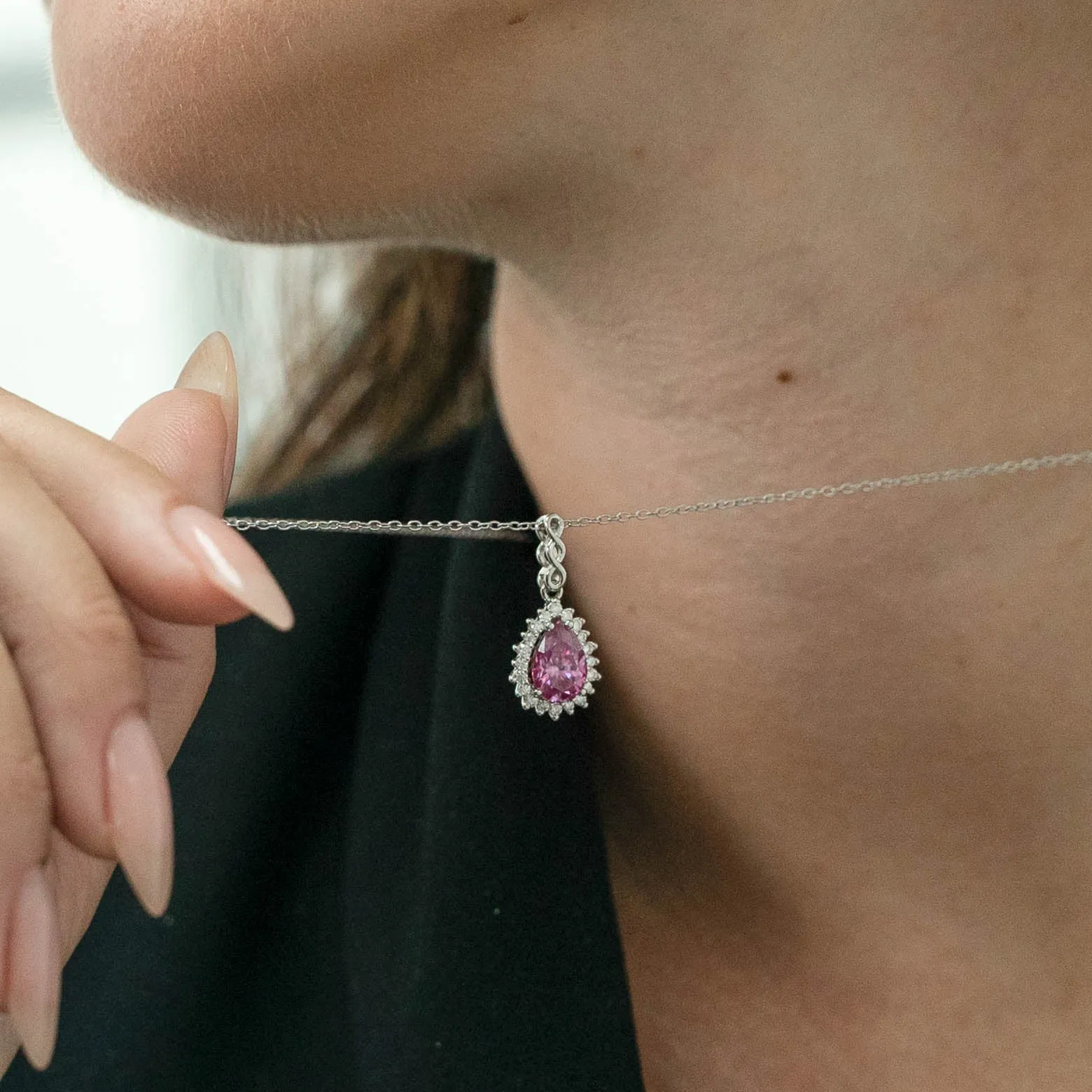 1.73 d.e.w cts Christie Moissanite Necklace