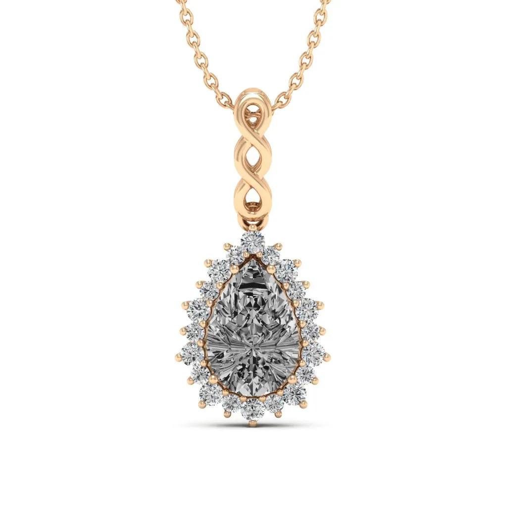 1.73 d.e.w cts Christie Moissanite Necklace