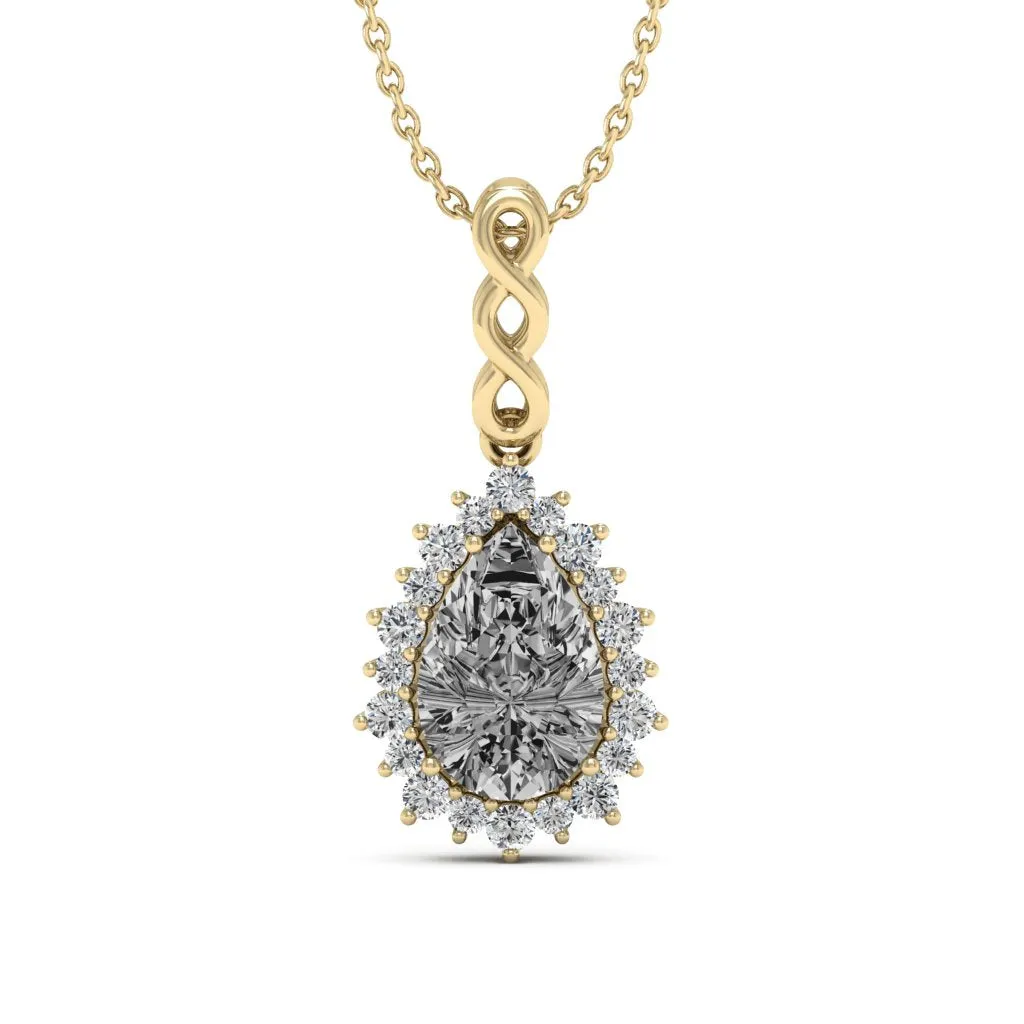 1.73 d.e.w cts Christie Moissanite Necklace