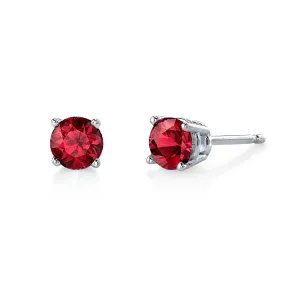 1.99 Ruby Stud Earrings