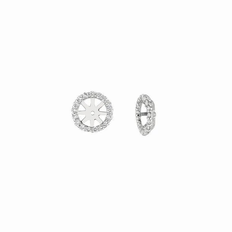 2 – 3/4CT DIAMOND JACKET EARRINGS 14K GOLD (0.55 CTW)