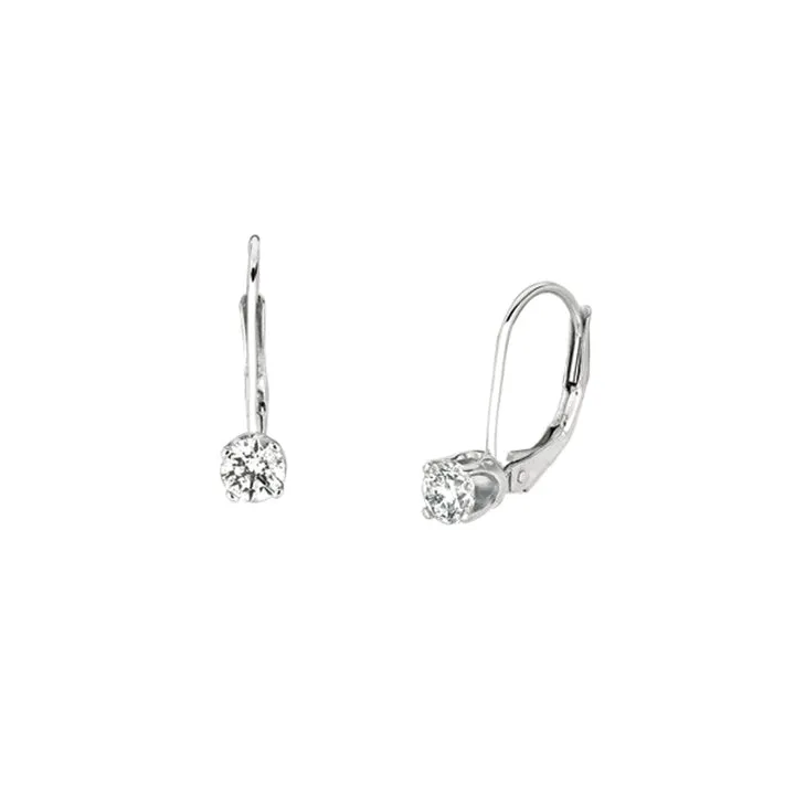 20 POINTER EACH DIAMOND EARRINGS 14K GOLD (0.4 CTW)