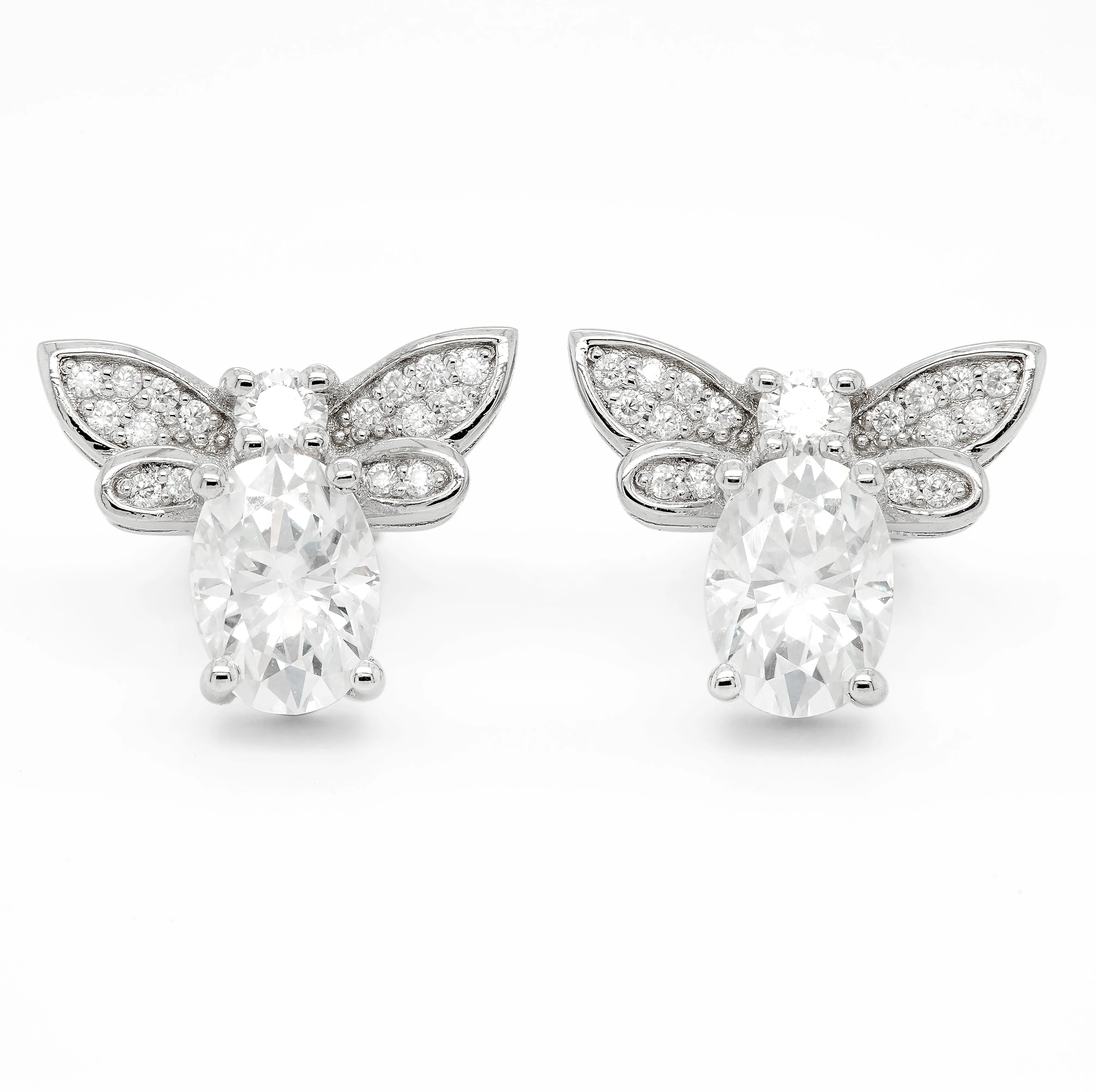 2.25 d.e.w cts Moissanite Stud Earrings