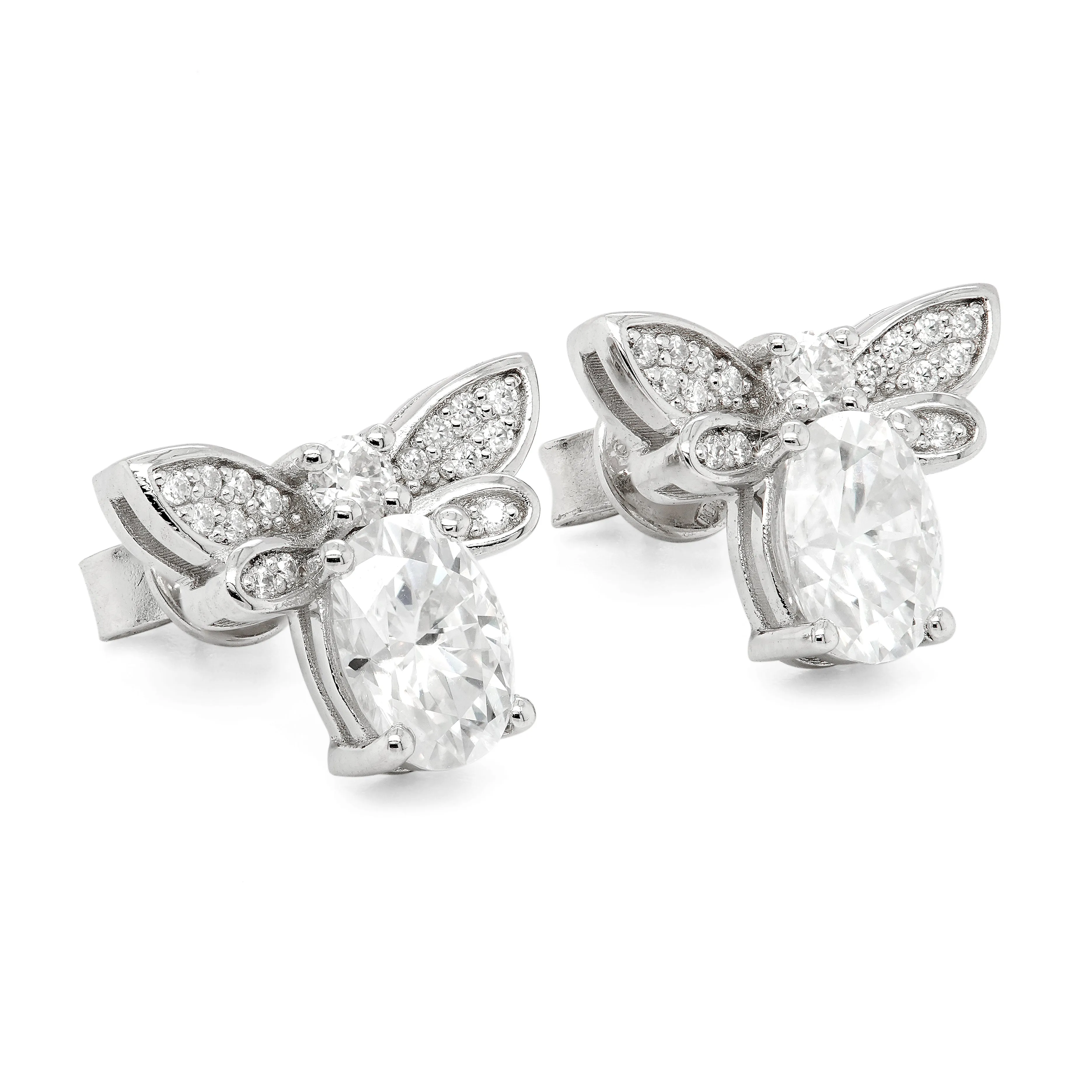 2.25 d.e.w cts Moissanite Stud Earrings