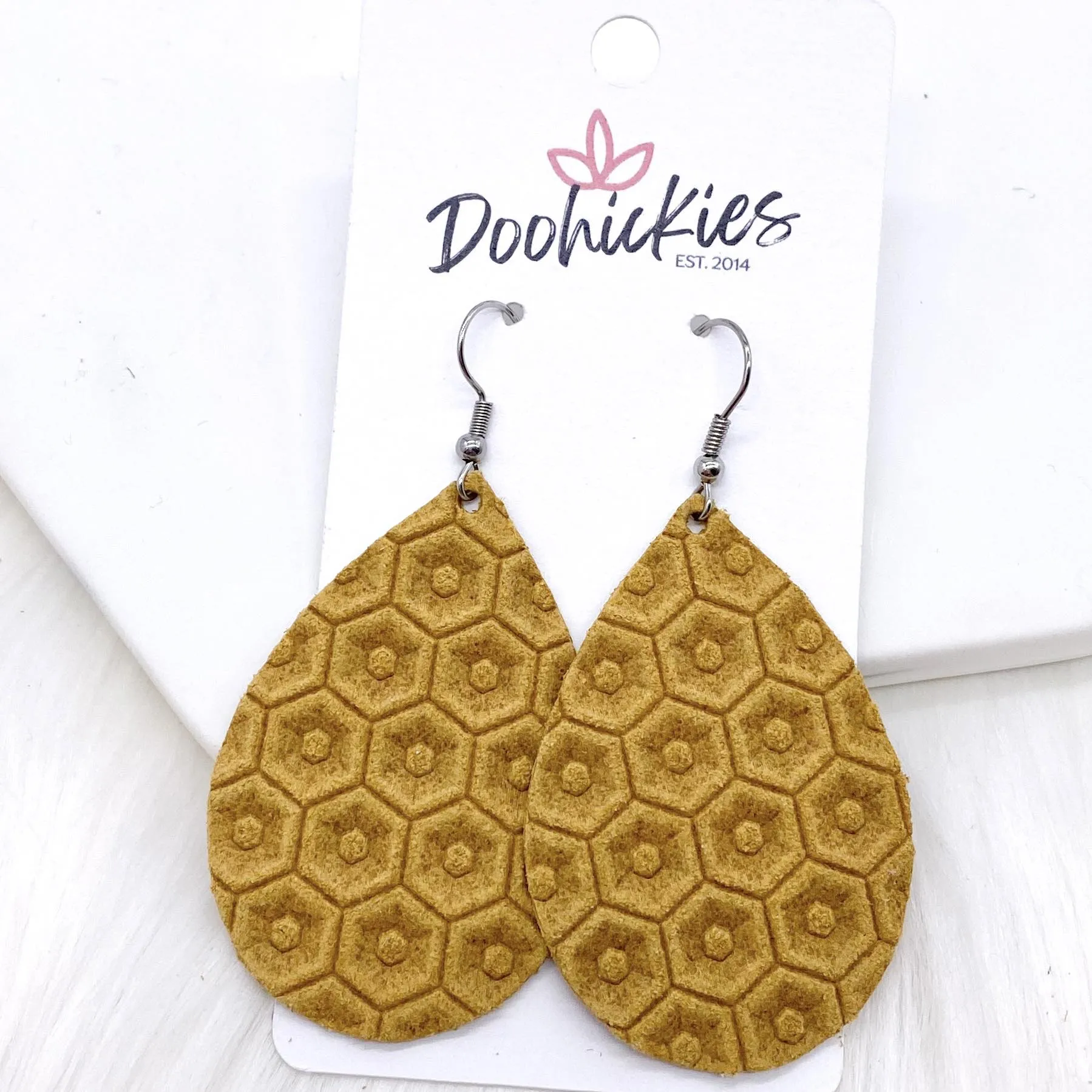 2" Hexagon Harvest Mini Collection -Fall Earrings