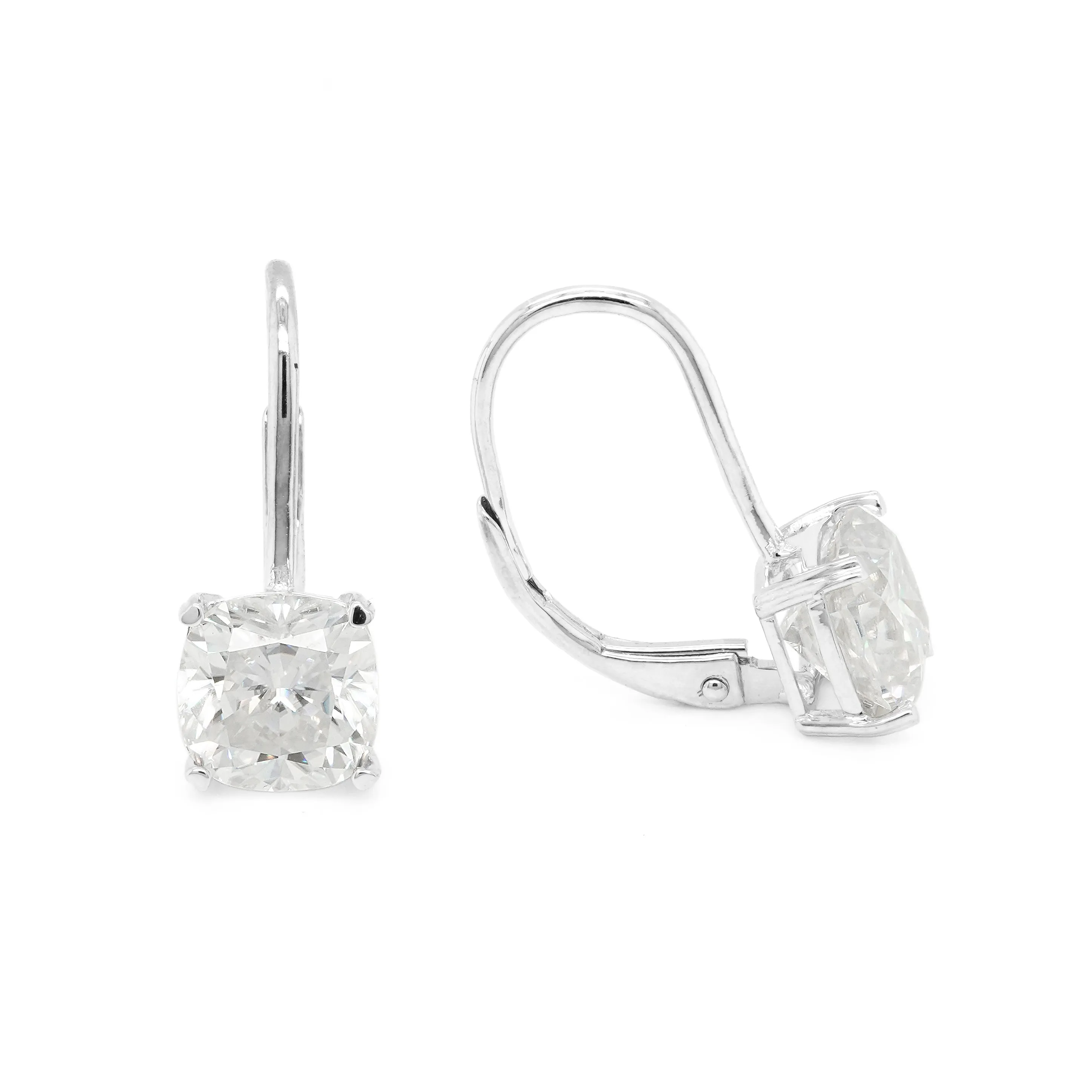 4.00 CTS DEW Moissanite Dangle Earrings