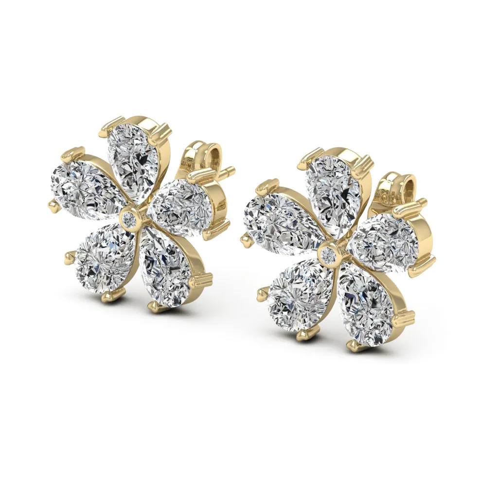 5.01 d.e.w cts Moissanite Stud Earrings