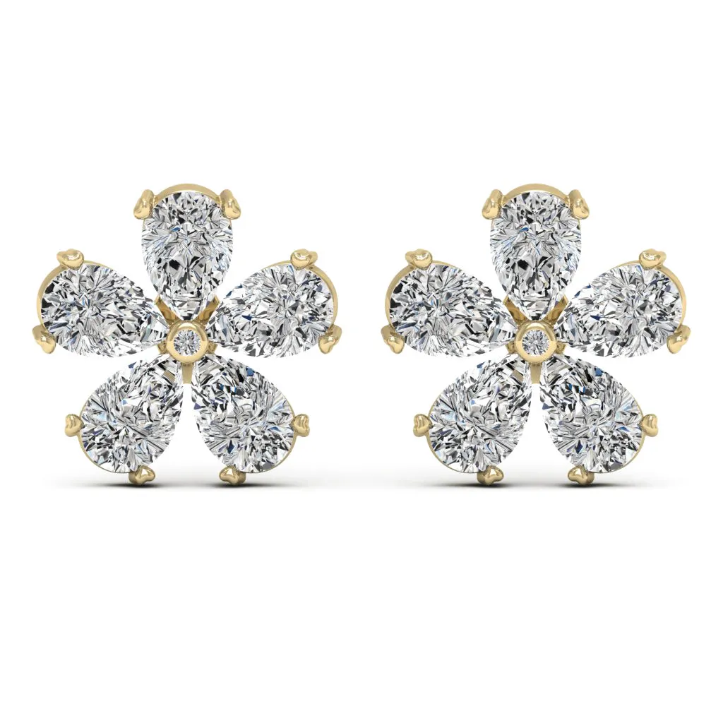 5.01 d.e.w cts Moissanite Stud Earrings