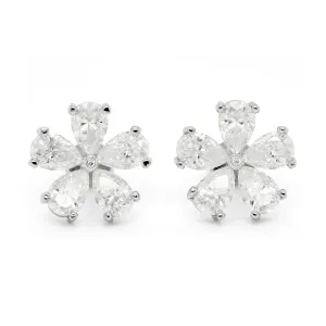 5.01 d.e.w cts Moissanite Stud Earrings