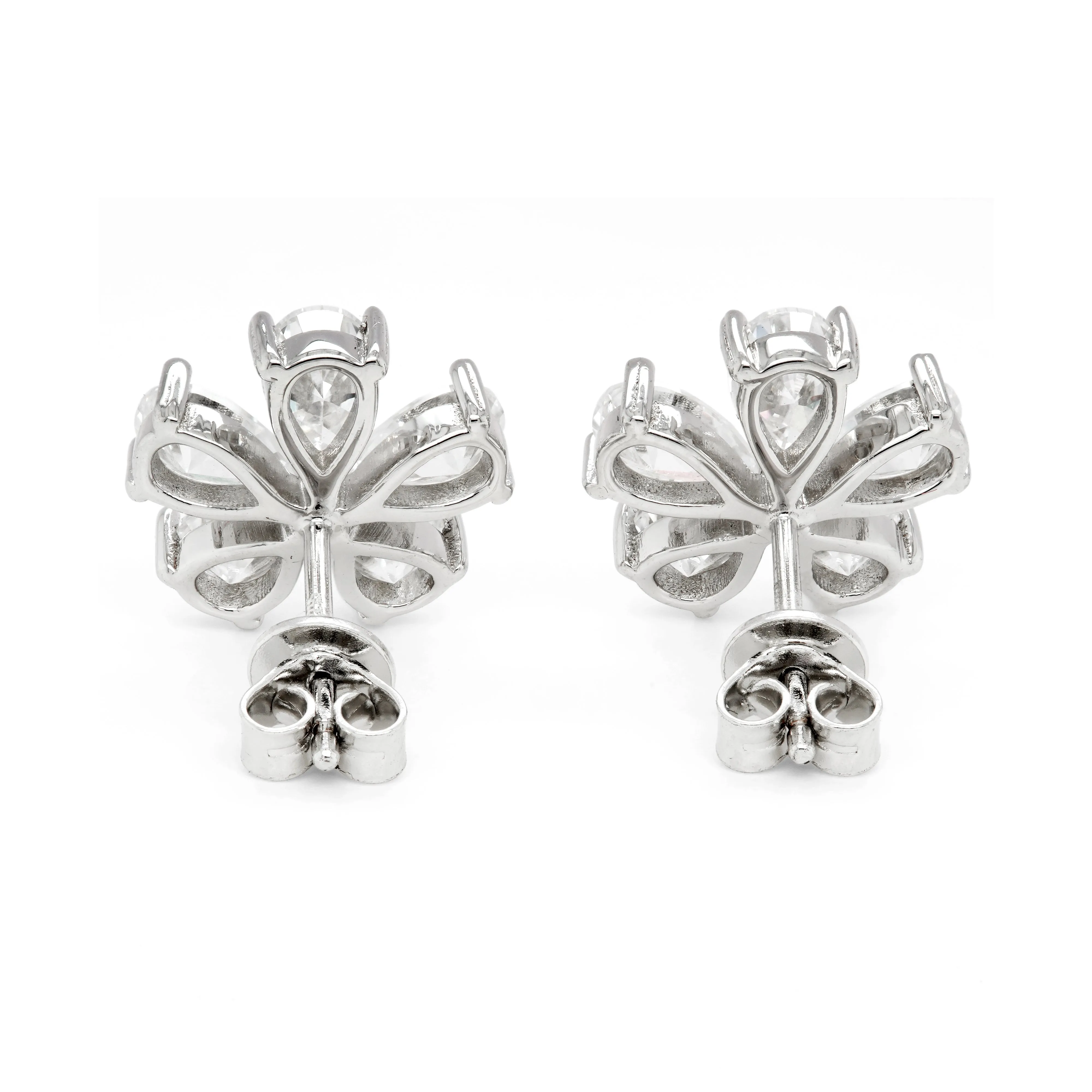 5.01 d.e.w cts Moissanite Stud Earrings