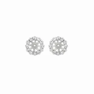 5MM DIAMOND JACKET EARRINGS 14K GOLD (0.77 CTW)
