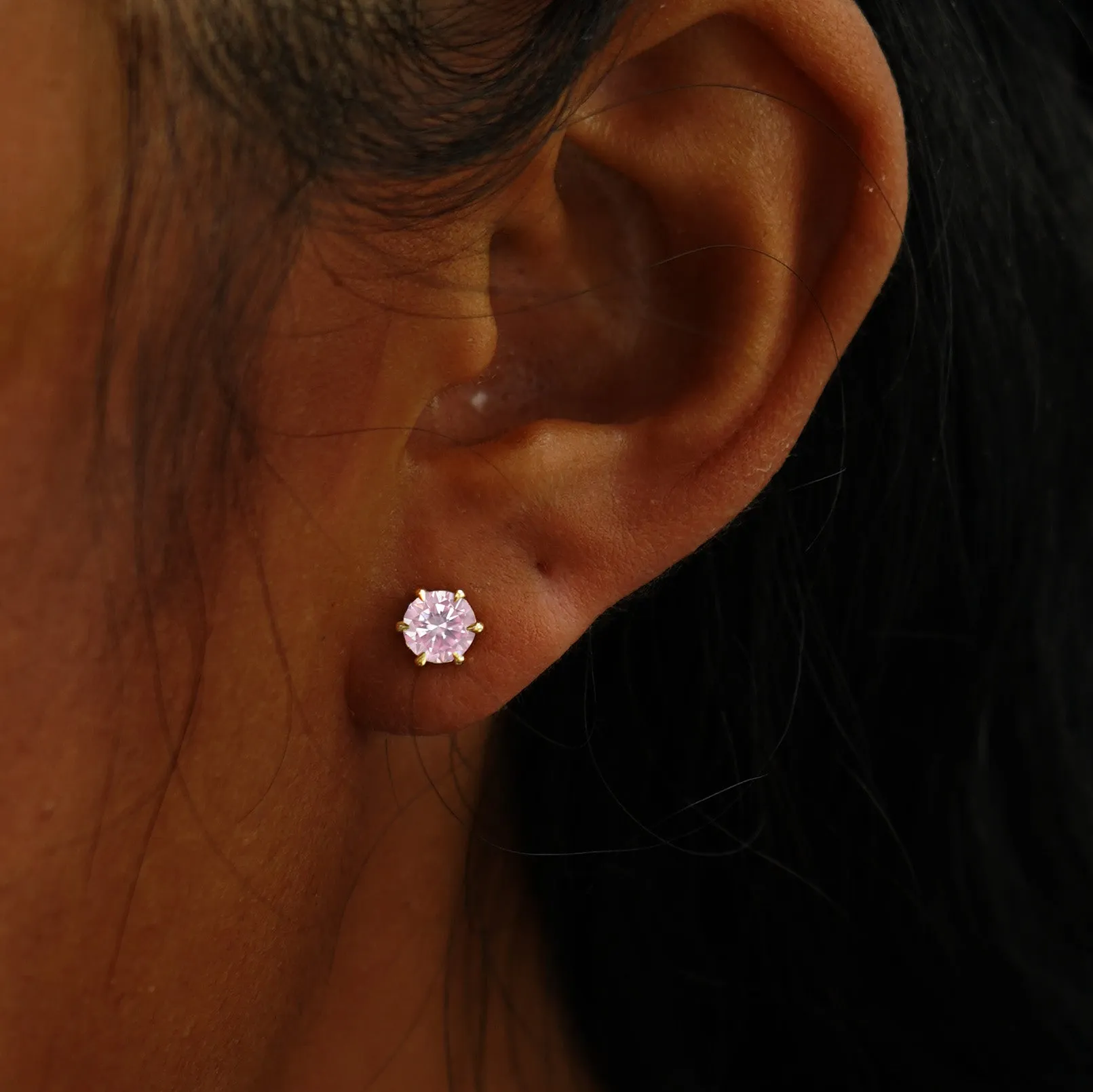 5mm Moissanite Earring