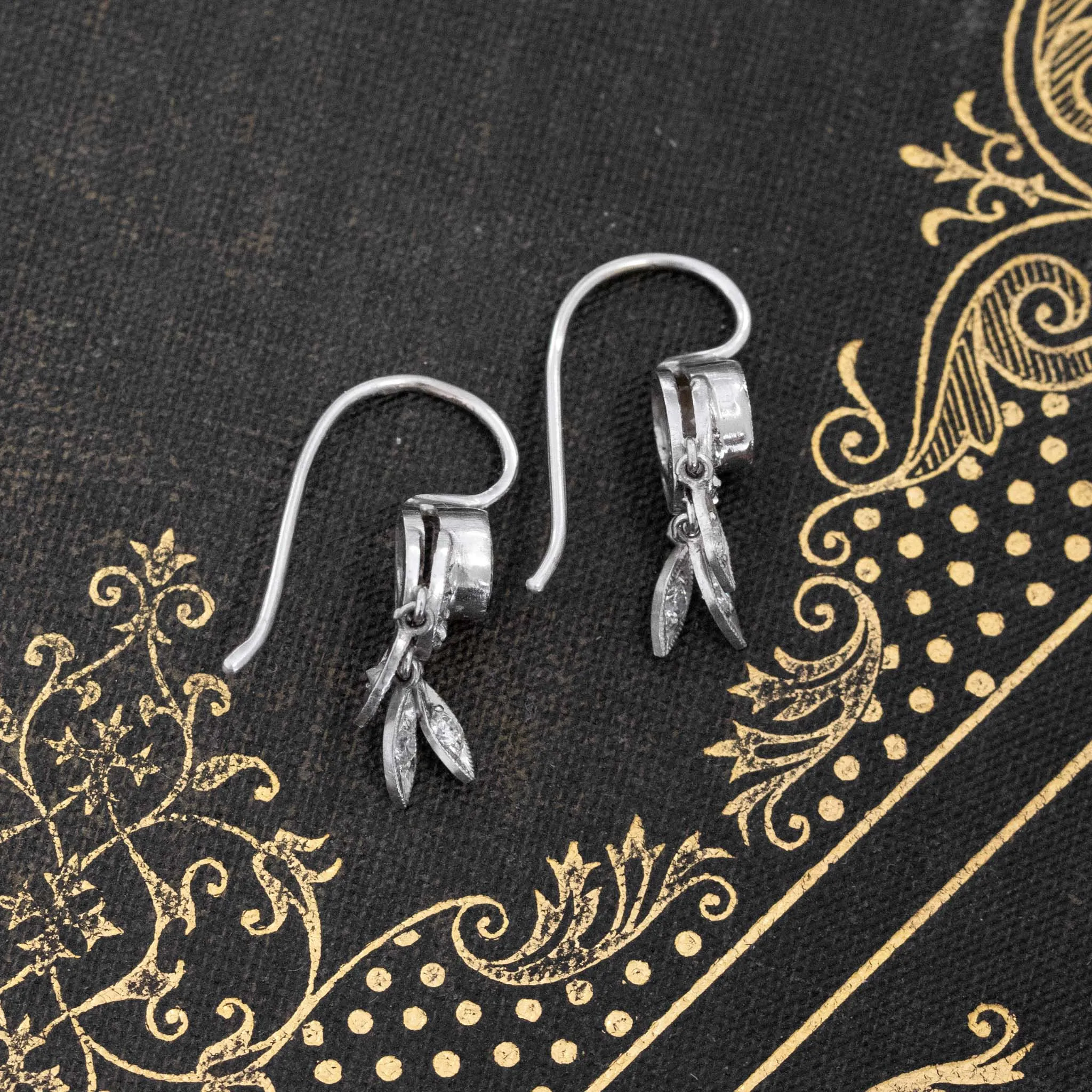 .74ctw Diamond Dangle Conversion Earrings