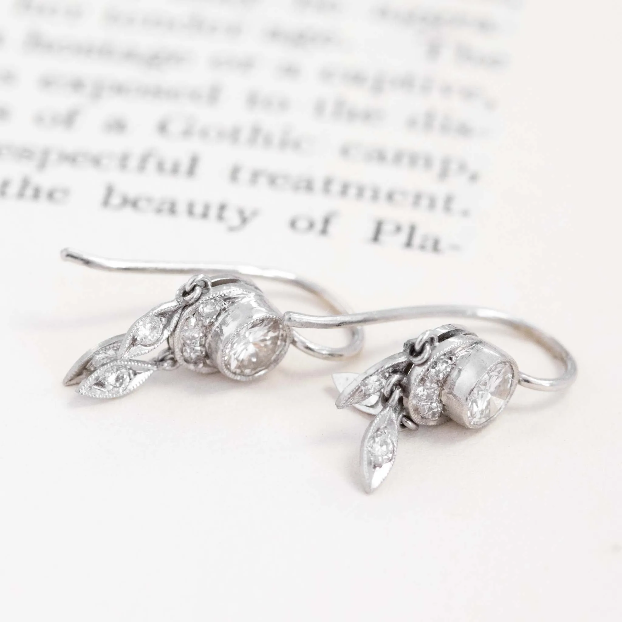 .74ctw Diamond Dangle Conversion Earrings