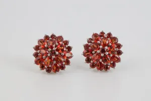 925 Silver 3.37tcw Ruby Earrings (4.94g.)