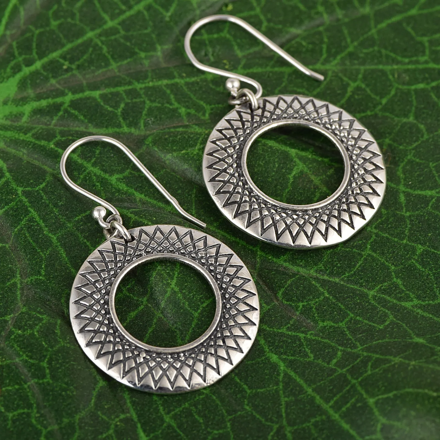 925 Sterling Silver Earrings For Women Round Shaped Hoop Earrings Unique Earrings