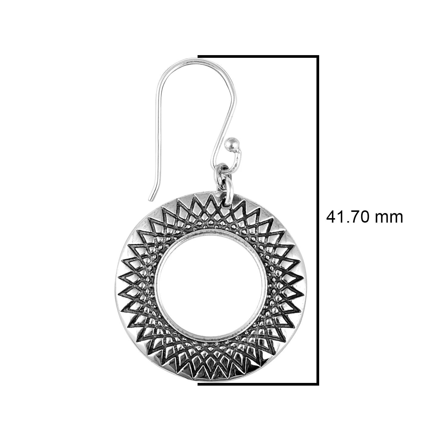 925 Sterling Silver Earrings For Women Round Shaped Hoop Earrings Unique Earrings