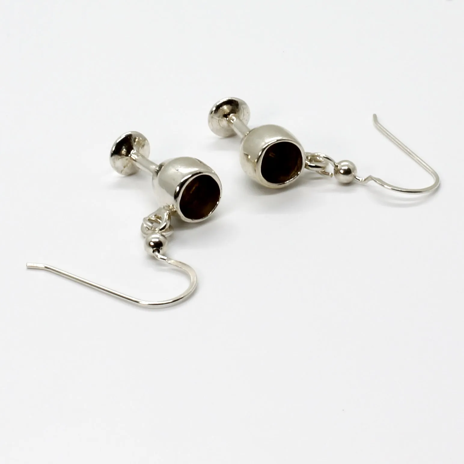 925 Sterling Silver Wine Glass Earrings