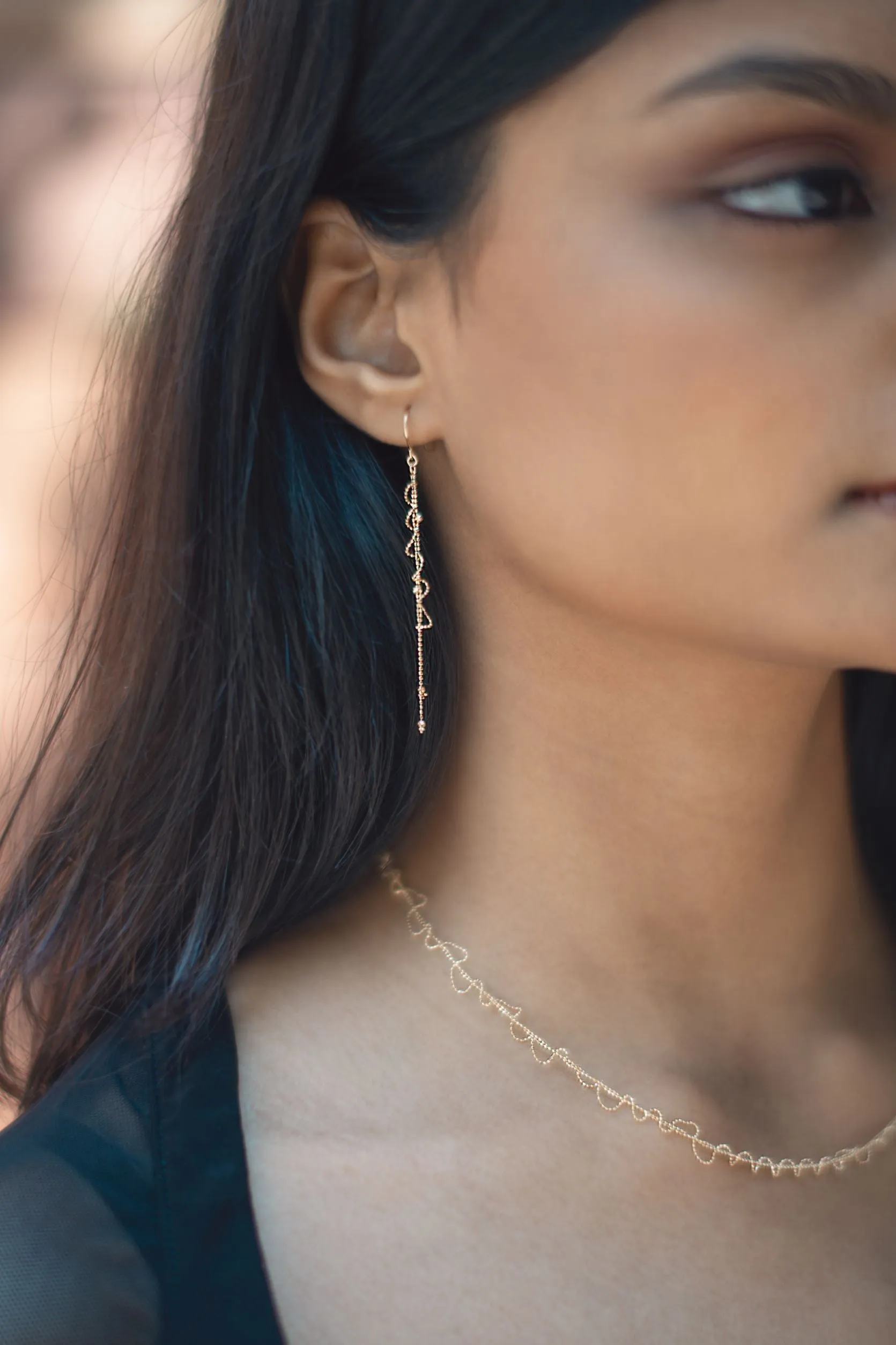 Abstract Gold Necklace